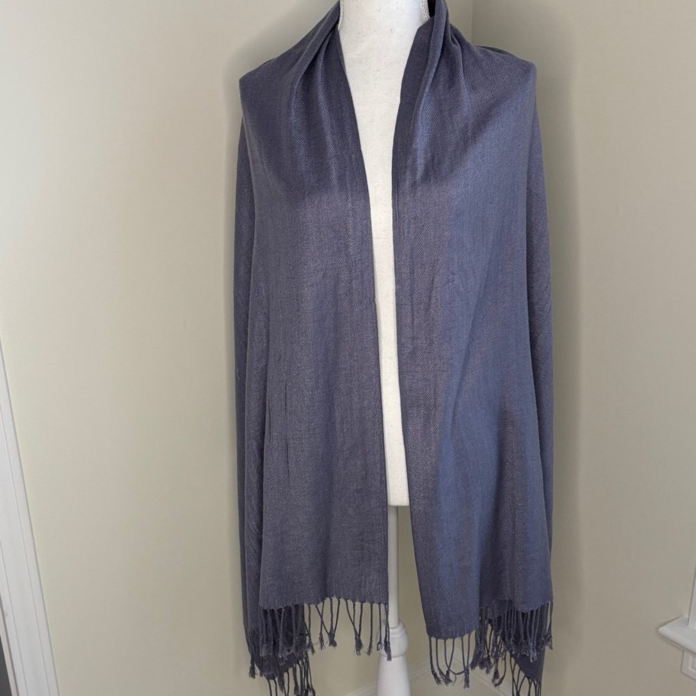 INS Fringe Scarf Wrap Purple Shawl.